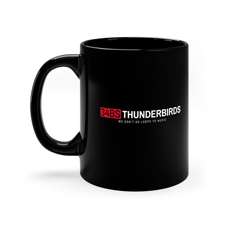 34th Bomb Squadron - Thunderbirds - Black Mug 11oz