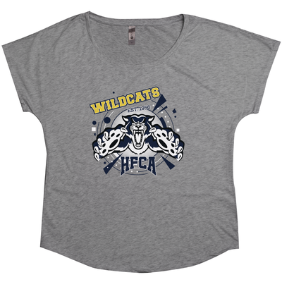 Holy Family Catholic Academy (HFCA) - "Wildcat Pride" Tri-Blend Women's T-Shirts