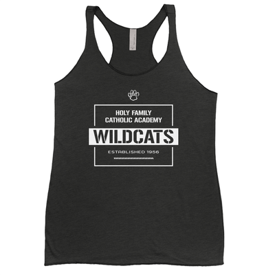 Holy Family Catholic Academy (HFCA) - "Warehouse" - Women's Racerback Tank Top