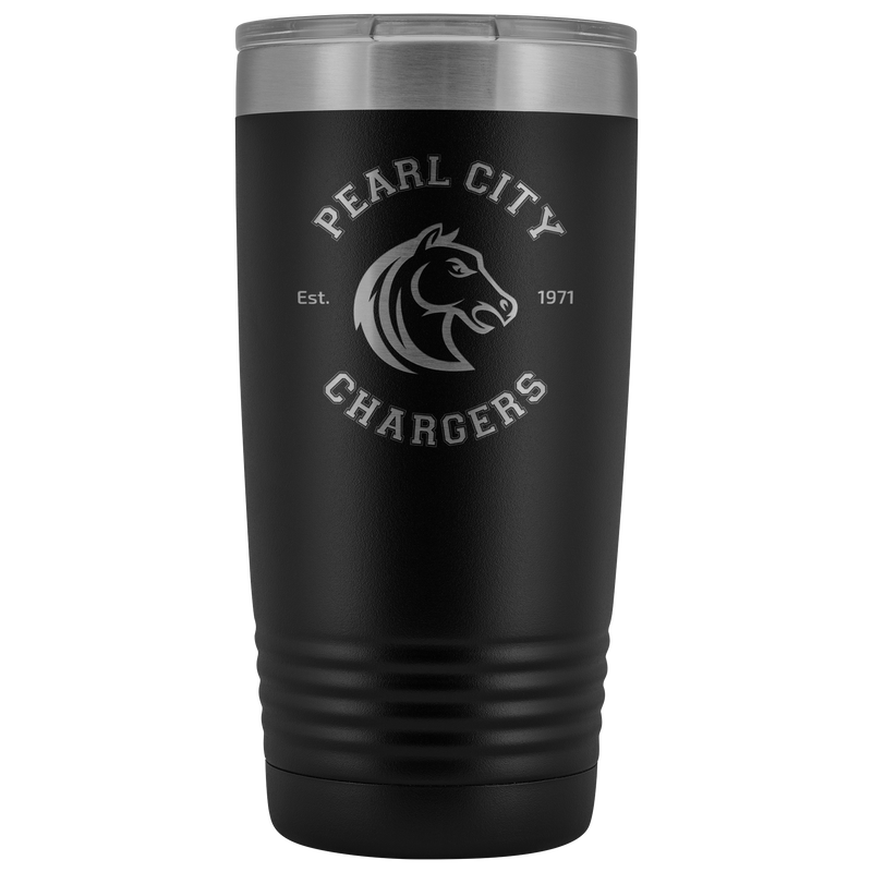 Pearl City Chargers - 20oz Laser Etched Vacuum Tumbler