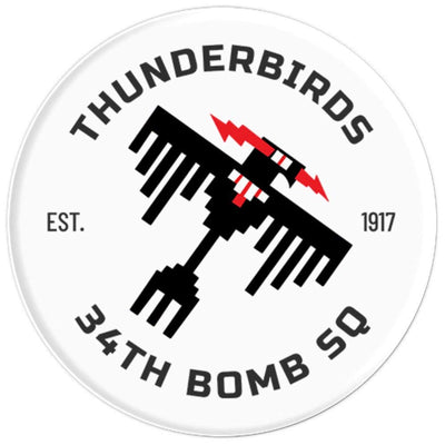 34th Bomb Squadron - 34BS Thunderbirds - Ellsworth AFB, SD - PopSockets Grip and Stand for Phones and Tablets