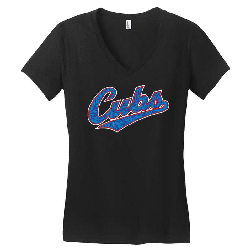 Kaneohe Cubs - "Script" - Women's V-Neck T-Shirt