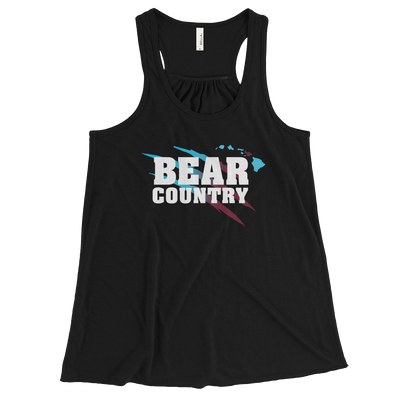 Baldwin Bears - "Bear Country" - Women's Flowy Racerback Tank