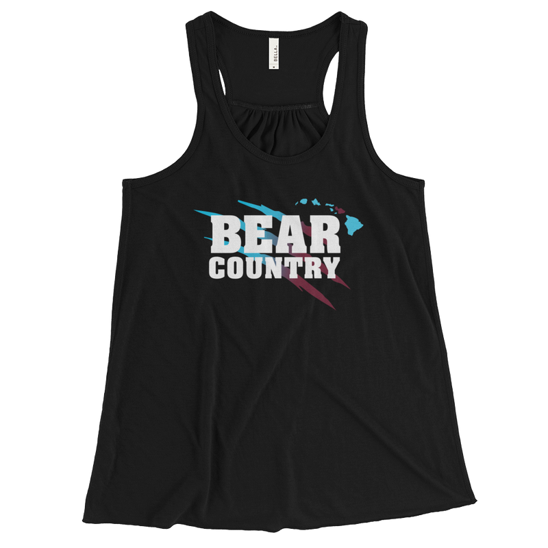 Baldwin Bears - "Bear Country" - Women's Flowy Racerback Tank