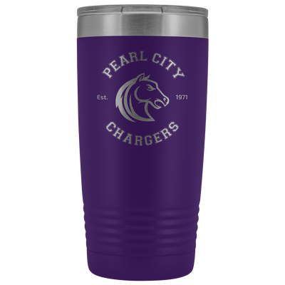 Pearl City Chargers - 20oz Laser Etched Vacuum Tumbler