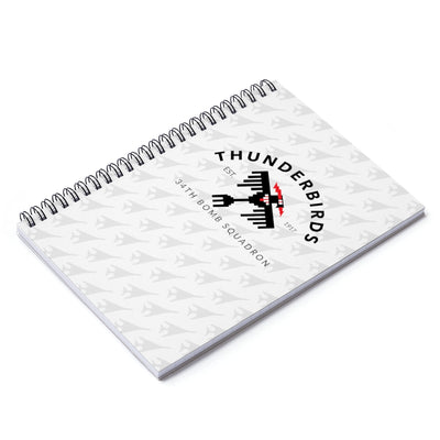 34th Bomb Squadron - Spiral Notebook - Ruled Line
