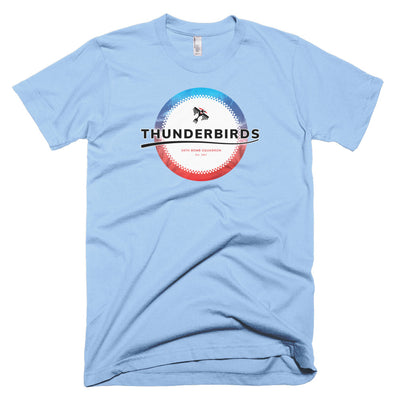34th Bomb Squadron - Thunderbirds - Tropics Red White & Blue T-Shirt