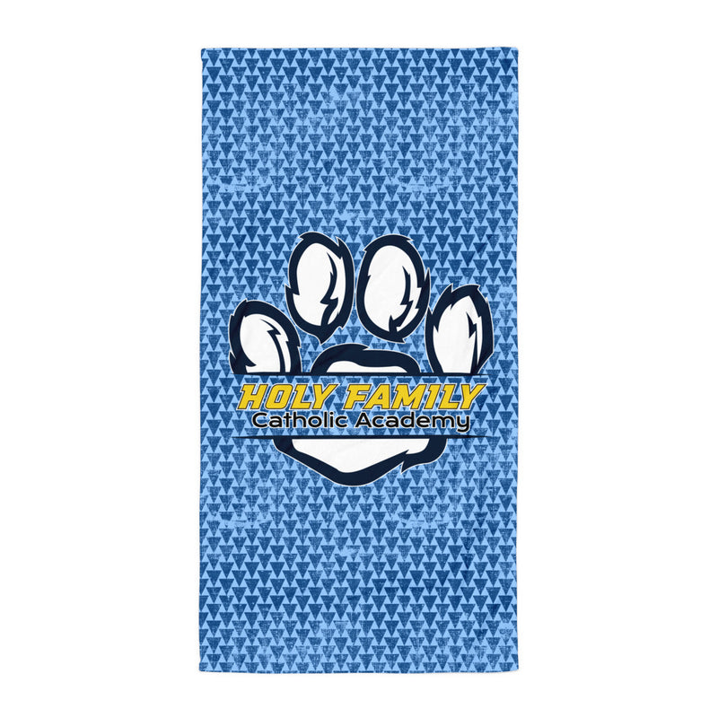 Holy Family Catholic Academy (HFCA) - "Tribal Paw" - Beach Towel