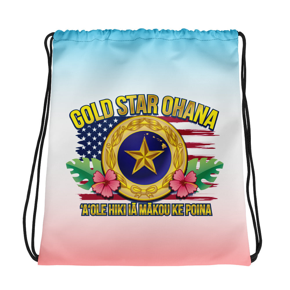 Gold Star Ohana - Drawstring bag