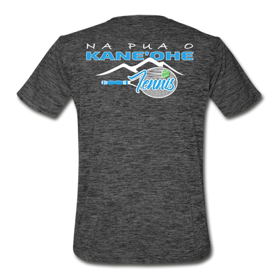 Na Pua O Kaneohe - Tennis - Men’s Moisture Wicking Performance T-Shirt - dark heather gray