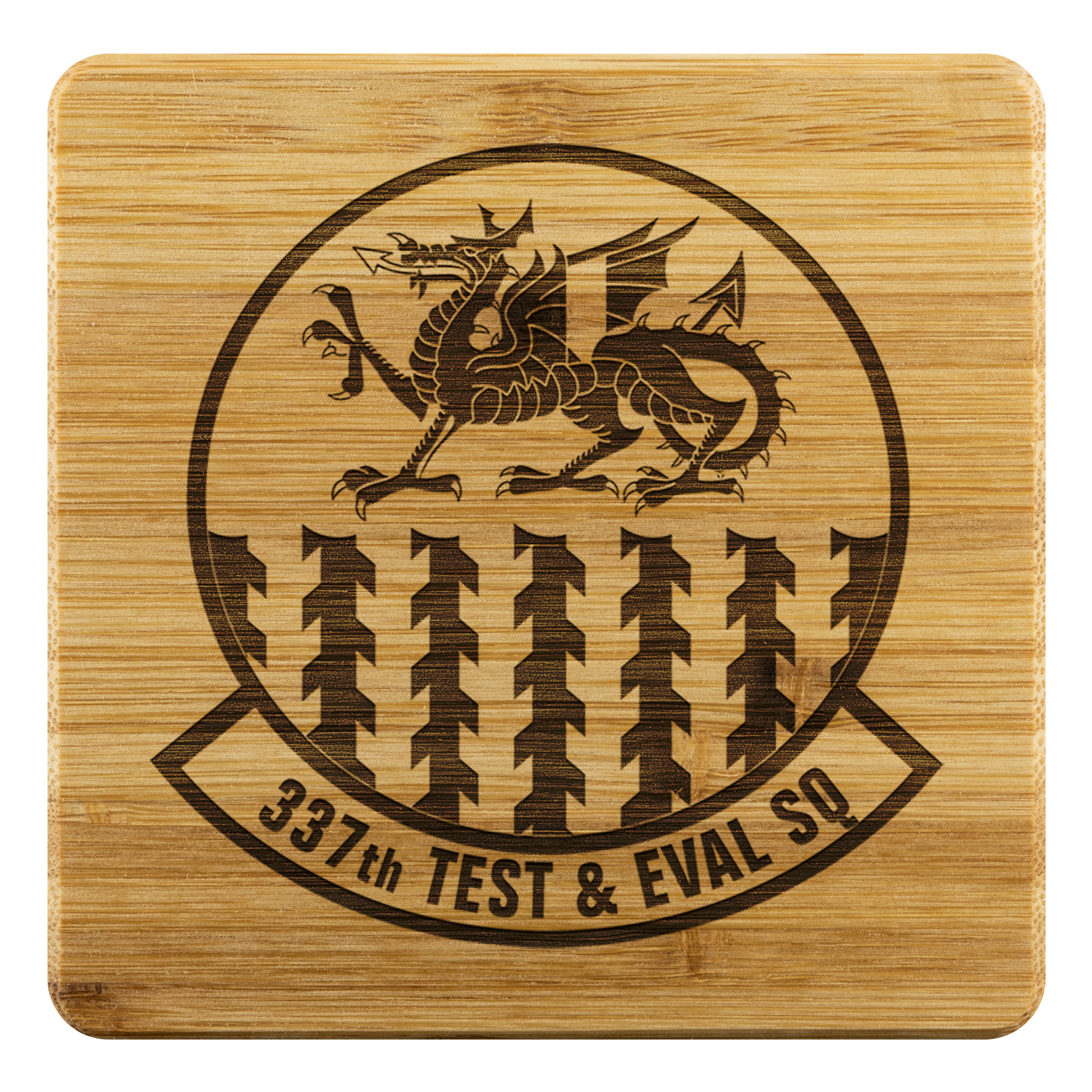 337th Test and Evaluation Squadron - BAMBOO COASTERS (SET OF 4)